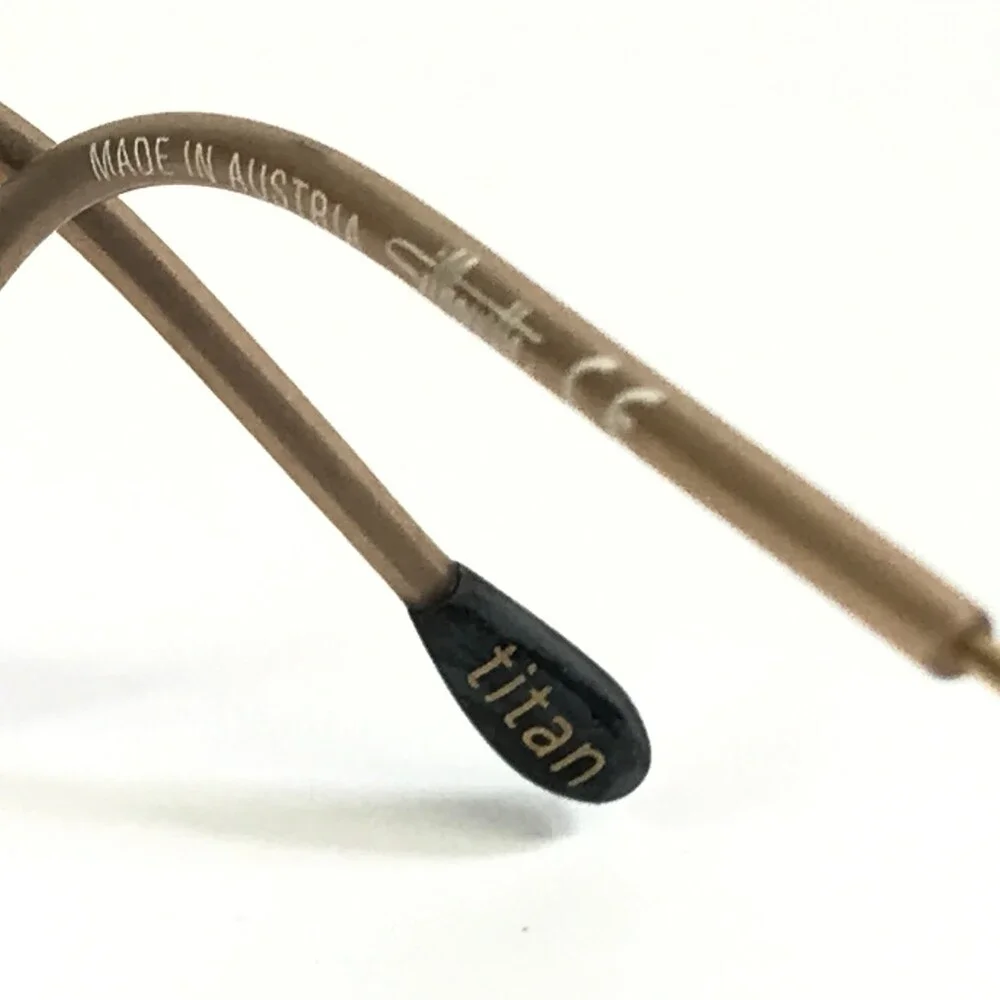 Silhouette Sunglasses M8568 /25 6072 Gold Rimless Frames with Dark Brown Lenses